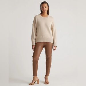Quince 100% Organic Cotton Boyfriend Crew Sweater